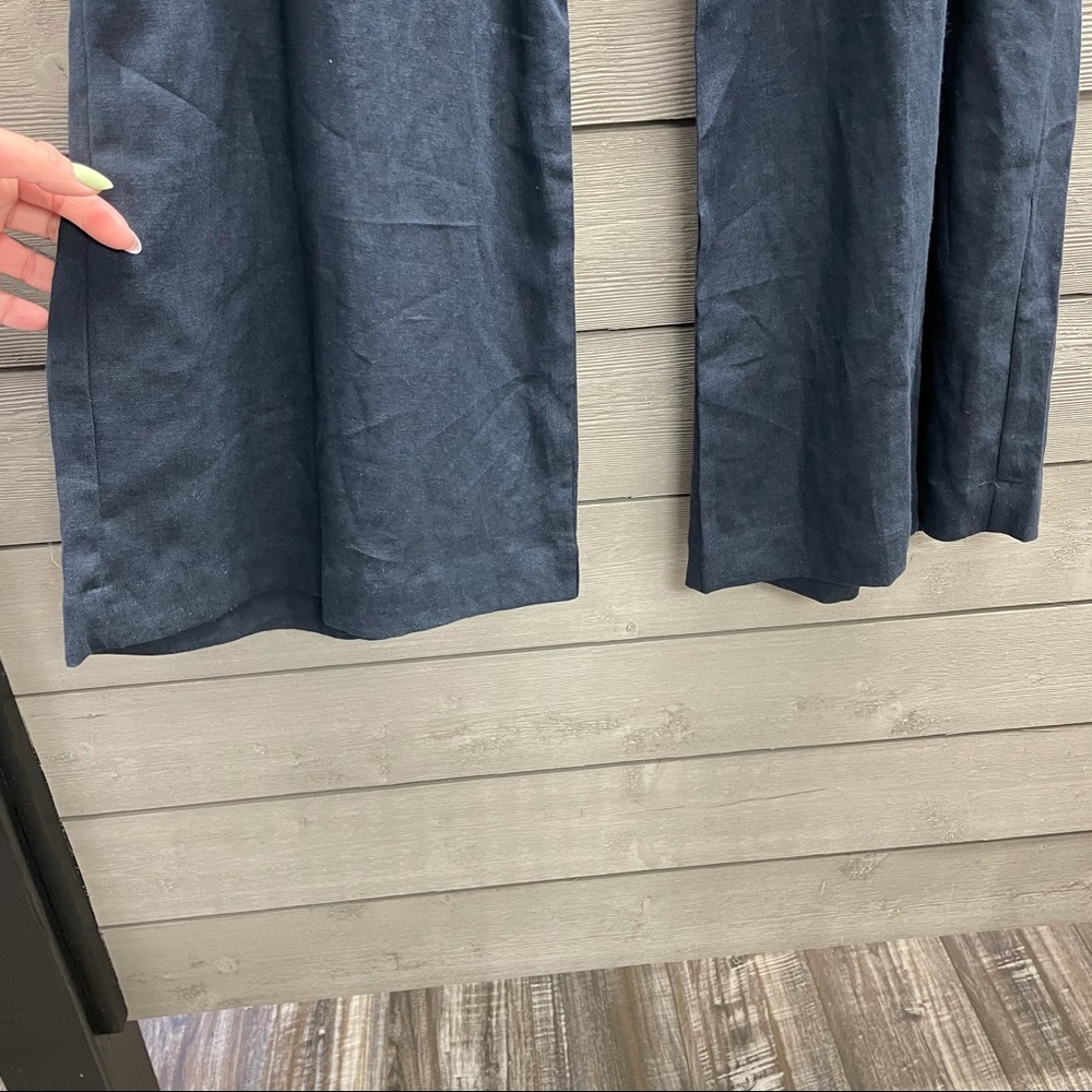 Wide Leg Linen Pants by 3 DOTS SB - Picture 5 of 7